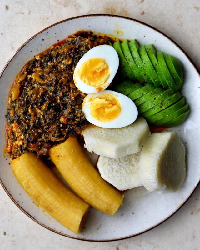 Ampesi & Kontomire Stew